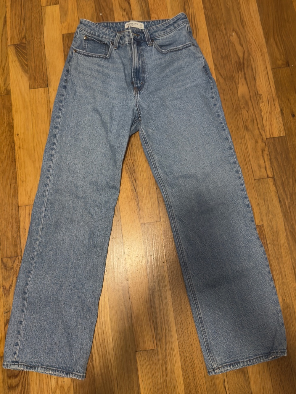 Abercrombie & Fitch Light Wash Straight-Leg Jeans